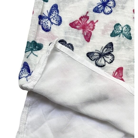 Springfield Butterflies Print Colorful Long Sleeve Knit Top Women’s S - Picture 7 of 11